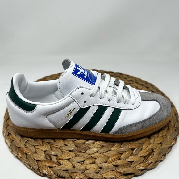 Adidas Samba Sneakers Collegiate Green Gum White Grey Size 10 Men\'s